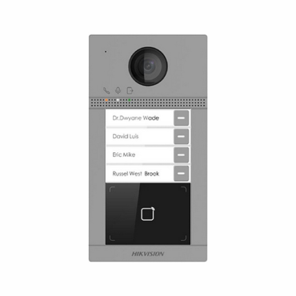 Hikvision DS-KV8413-WME1 2MP Kamera Mifare Kart Dör Abone Destekli IP65 IK08 Villa Tipi Metal Kasa