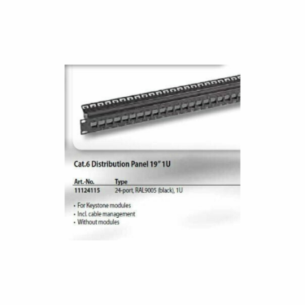 Ecolan Utp Cat 6 24 Port Modular Pach Panel