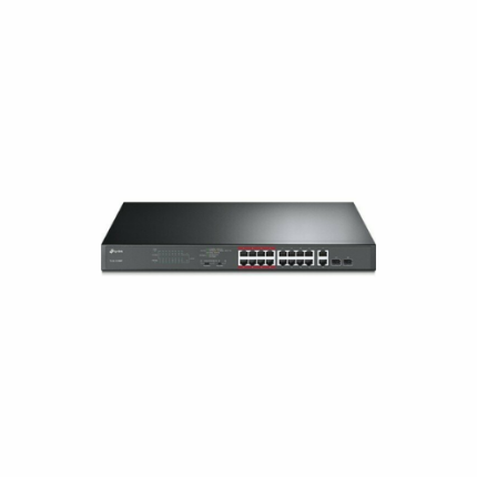 Tp-Link SL1218MP 16 Port 10/100 16 Port Poe+ 2 Port Uplink +2 SFP 192 Watt Yönetilemez Rack Mount Switch